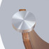 Siena Walnut And Glass Round Coffee Table JF308-W Siena Walnut And Glass Round Coffee Table JF308-W
