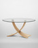 Siena Oak And Glass Round Coffee Table Siena Oak And Glass Round Coffee Table