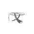 Siena Oak And Glass Round Coffee Table JF308-O