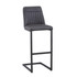 Lingham Vintage Grey Leather Bar Stool (pack of two) - WFS-BH-LIN-STOOL-GR
