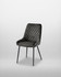 Anchorage Blue Dining Chair, Pack of Two - Gun Metal Grey, WFS-BH-ANC03C, modern dining chair with quilted upholstery and sleek black legs.