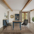 Signature Blue Square Dining Table CFR04B
