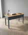 Anchorage Blue Desk / Dressing Table WFS-BH-ANC06C, a stylish study desk with a blue finish, wooden top, and a raised wooden shelf for organisation.