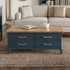 Signature Blue Coffee Table with Drawers & Storage CFR08A