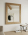 Anchorage Blue Mirror WFS-BH-ANC16, wall-mounted rectangular mirror with a natural wood frame hanging landscape or portrait.