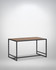 Hyloft Reclaimed Open Coffee Table WFS-BH-HYL08B, modern rectangular coffee table with a wooden top and black metal frame.
