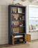 Saltmarsh Blue Large Open Bookcase with Doors WFS-BH-SAL01B