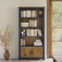 Splash of Blue Large Open Bookcase with Doors VTTB01B Splash of Blue Large Open Bookcase with Doors VTTB01B