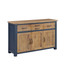 Splash of Blue Sideboard 3 Door / 4 Drawer VTTB02D Splash of Blue Sideboard 3 Door / 4 Drawer VTTB02D