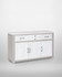 Greystone Sideboard 3 Door / 4 Drawer VTTG02D, a stylish white and grey storage sideboard with 3 doors, 4 drawers, and metal handles, suitable for living or dining room decor. Greystone Sideboard 3 Door / 4 Drawer VTTG02D, a stylish white and grey storage sideboard with 3 doors, 4 drawers, and metal handles, suitable for living or dining room decor.