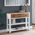 The Splash of White Low Bookcase / Console is an eco-friendly item made from reclaimed timber