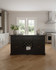 Black Kitchen Island With Black Granite Worktop - WFS-BH-CKI01C-B Black Kitchen Island With Black Granite Worktop - WFS-BH-CKI01C-B