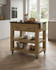 Lingham Oak Kitchen Island with Two Drawers topped with Black Granite - WFS-BH-LIN03A