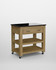 Kitchen Island (Oak) Two Drawer With Black Granite Top - WFS-BH-CKH03A