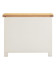 Hampton Ivory 3 Drawer Chest HI100-102-232, front view of a stylish white chest with natural wood top and three spacious drawers.