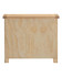 Hampton Oak 3 Drawer Chest HO100-102-231, natural oak finish wooden storage chest with three drawers and sturdy legs.