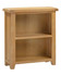 Hampton Oak Low Bookcase HO300-306-052, a wooden bookcase with a natural oak finish featuring two open shelves for storing books and decorative items.