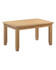 Hampton Oak Extending Dining Table HO400-403-075, sturdy wooden dining table with a natural oak finish, designed for extending to accommodate more guests.