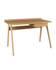 Oak Side Drawer Desk JF-PC811-O, wooden desk with a side drawer and angled legs in a natural oak finish.