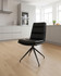 Hamilton Swivel Counter Chair in Black, sold as pair, modern ergonomic office chair with padded seat and backrest, adjustable height, and four-legged metal base, in a contemporary kitchen setting. Hamilton Swivel Counter Chair in Black, sold as pair, modern ergonomic office chair with padded seat and backrest, adjustable height, and four-legged metal base, in a contemporary kitchen setting.
