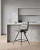 Hamilton Swivel Counter Chair in Taupe, modern and stylish chair with cushioned seat and backrest, swivel base, in a contemporary kitchen setting (Sold as Pair).