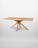 Stanley 200cm Table, wooden dining table with modern angular design and sturdy four-legged base.