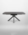 Hamilton Black Ash Extending Table 140cm - 180cm Table, modern black ash wooden extending dining table with a sleek, minimalist design and adjustable length.