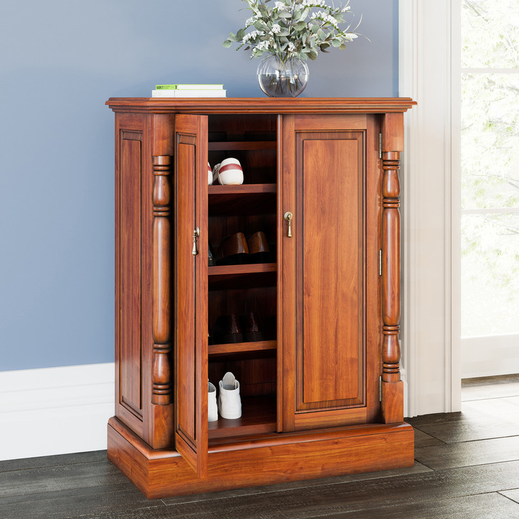 Broomfield Mahogany Shoe Cupboard - 1