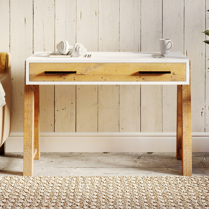 Buy the Trinity Reclaimed Home Office Desk / Dressing Table today. Fast delivery and no-fuss returns