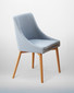 Stockbury Solid Oak Slate Grey Upholstered Dining Chairs (Pack of 2) WFS-BH-SBO03L
