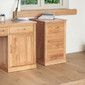Mobel Oak Two Drawer Filing Cabinet - COR07A - 1
