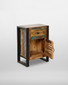 Marari Reclaimed 1 Door 1 Drawer Lamp Table