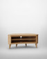 San Francisco Curved Light Oak TV Stand
