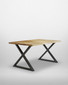 Hulstone Industrial Reclaimed Small Diagonal Leg Dining Table - WFS-BH-HUL04C