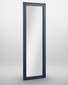 Saltmarsh Blue Extra Long Wall Mirror (Hangs Landscape & Portrait) WFS-BH-SAL16A, a tall, rectangular wall mirror with a blue wooden frame on a plain white background.