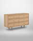 Parnell Oak Six Drawer Chest