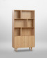 Parnell Oak Three Shelf Bookcase with Cupboard