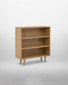 Parnell Oak Three Shelf Low Bookcase