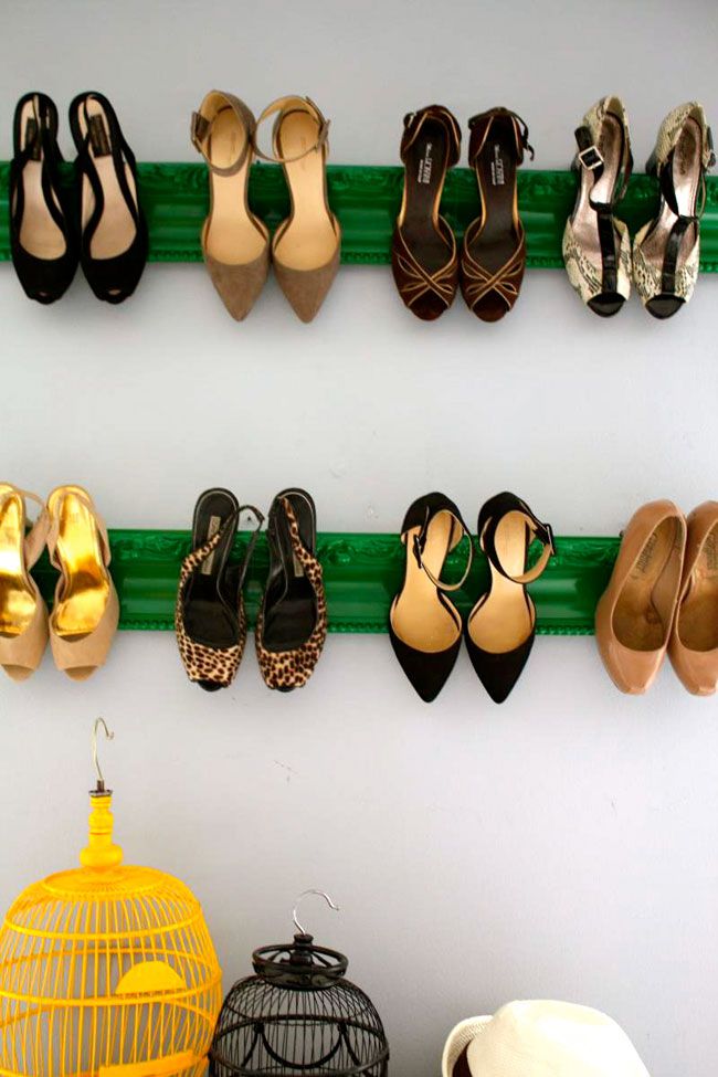 Stylish ways to store shoes