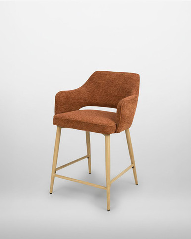Stanley Rust Coloured Kitchen Counter Chair - The Wooden Furniture Store