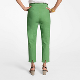 Frances Valentine Lucy Stretch Cotton Pant - Green