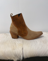 Marco Delli Kanti Suede Ankle Boot - Gold Star