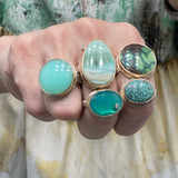 Jamie Joseph Round Hubei Turquoise Ring
