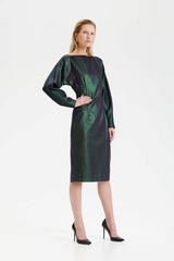 Halo Phenomena Midi Dress - Green