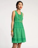 Frances Valentine Ribbon Dress - Green