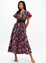 Oliphant Willow V-Neck Maxi - Dusty Rose