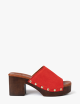 Penelope Chilvers Arusha Suede Mule - Red