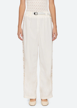 Sea-NY Ainsley Windbreaker Pants - Cream