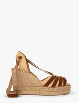 Penelope Chilvers High Catalina Dali Espadrille - Honey/Gold