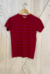 Lost & Found Superfine Small Tee - Fuscia/Brick